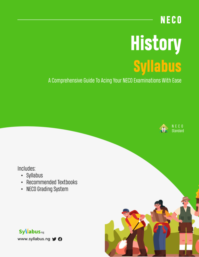 neco-history-syllabus