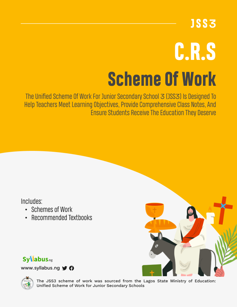 JSS3 Christian Religious Studies (CRS) Scheme of Work | Download Free ...