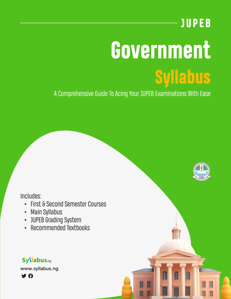 jupeb-government-syllabus