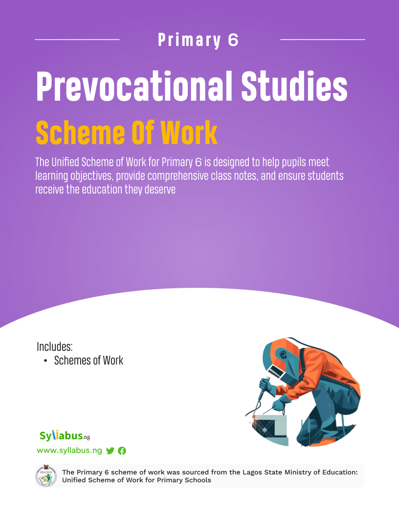 Primary 6 Pre-Vocational Studies Scheme of Work | Download Free PDF ...