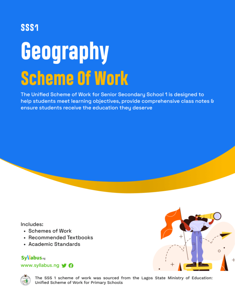 Geography Work SS1 Geography Scheme of Work| Download Free PDF - SyllabusNG