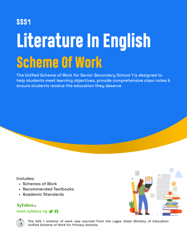 SS1Literature in English Scheme of Work-PDF |1st,2nd& 3rdTerm - SyllabusNG