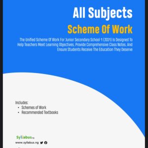 JSS1 Scheme Of Work