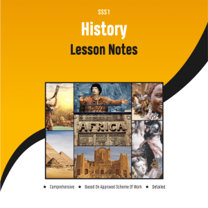 sss1-history-lesson-note