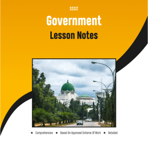sss2-government-lesson-notes
