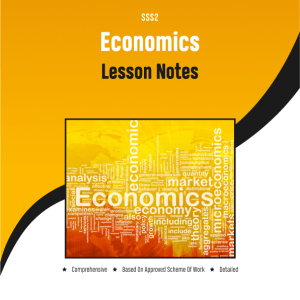 sss2-home-economics-lesson-notes