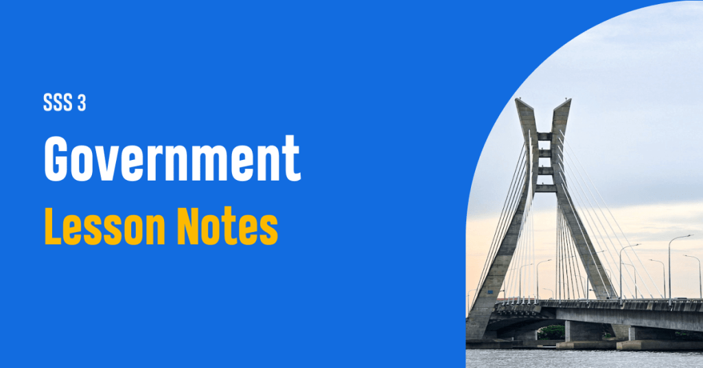ss3 government lesson notes
