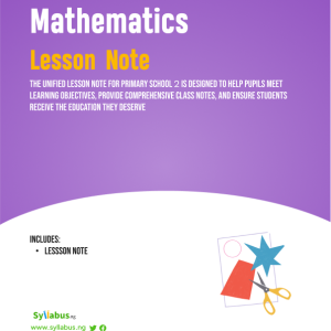 primary-2 mathematics-lesson-notes