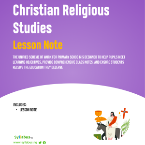 primary 6-christian-religious-studies-lesson-notes