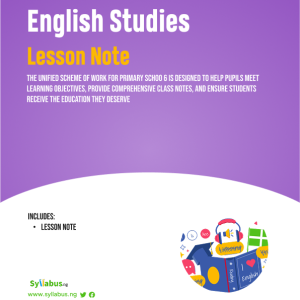 primary-6-english-studies-lesson-notes