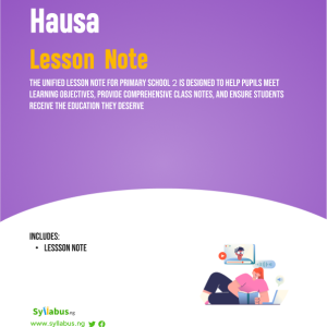 primary-2-hausa-lesson-notes