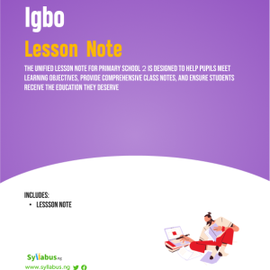 primary-2-igbo-lesson-notes