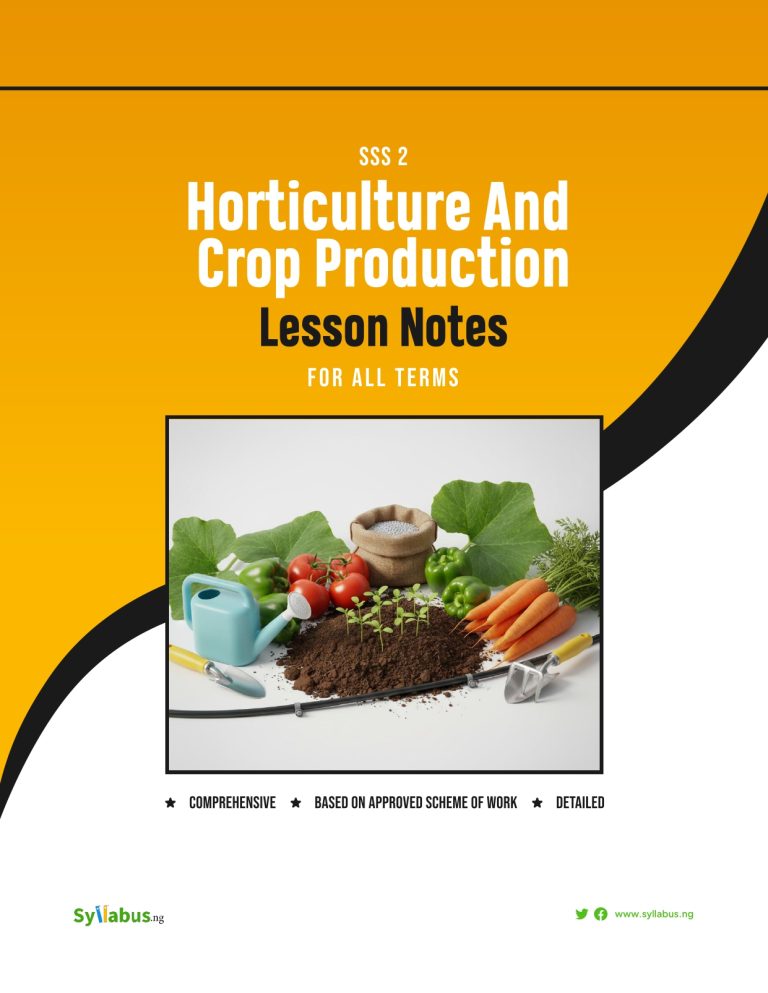 horticulture-and-crop-production-lesson-note